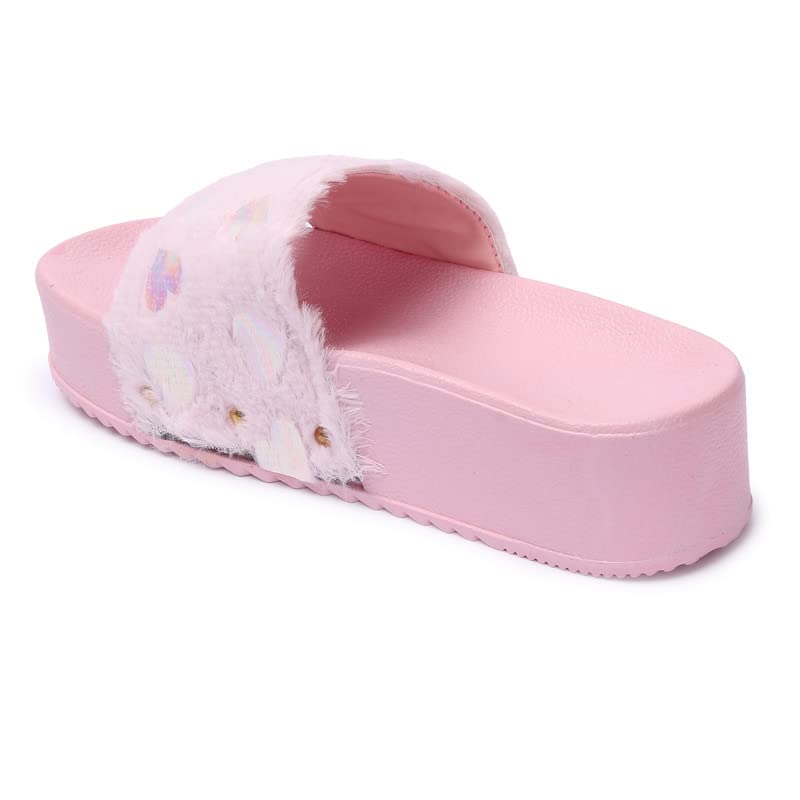 Image of Longwalk Women High Sole Fur Sandal for Girls