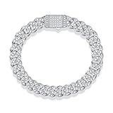 FANCIME 3.36 Carats Moissanite Bracelet,8mm 7.5