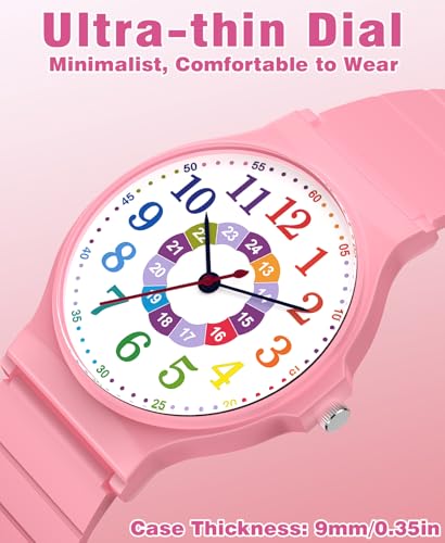 SOCICO Kids Analog Watch for Boys Girls Camouflage Sport Watches, 30M Waterproof, Rubber Band, Easy to Read for Child Teens Ages 5-15 Perfect for Gifts3