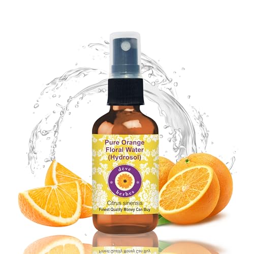Deve Herbes Pure Orange Floral Water (Hydrosol) (Citrus sinensis) Natural 50ml (1.69 oz)