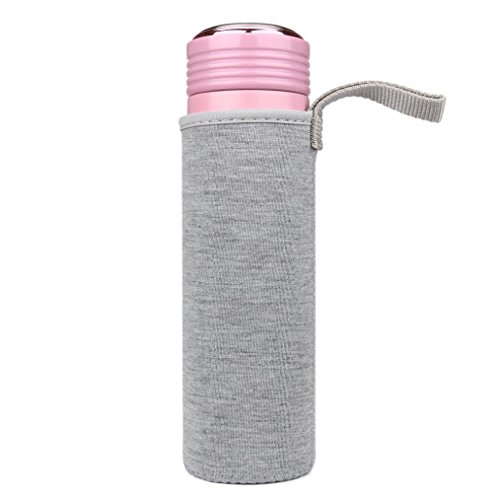 Hunpta Neoprenhülle für Wasserflaschen, Islolationsbeutel, Sportartikel, 550u00a0ml, grau