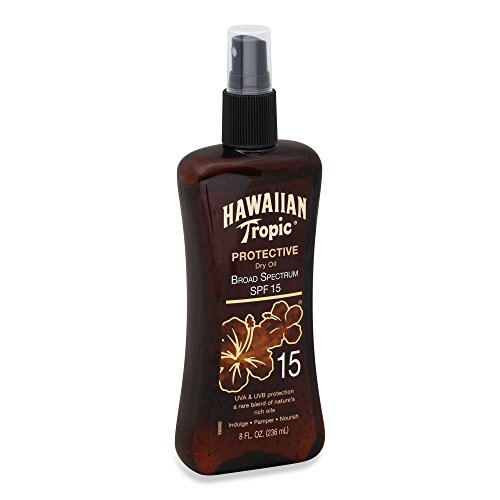 Hawaiian Tropic 8 oz. Protective Dry Oil Sunscreen Pump Spray SPF 15