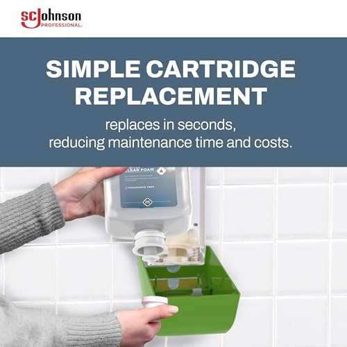 SC Johnson Professional Clear Foam Dispenser and Refill Starter Kit, Kids Wall Mount Soap Dispenser for Hand Soap, 1 Clear Foam Hand Wash, 1 Liter Cartridge, 33.8 fl. oz., for Professional Use Only by SC Johnson Professional - Image 6