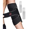 Elbow Brace Night Sleep, Cubital Tunnel, Ulnar Nerve Entrapment | Comfortable Compression Sleeve Immobilizer, Elbow Splint with 2 Removable Metal Splints, Pain Relief for Men and Women (M)