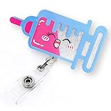 Lustige Phlebotomie-Spritzen-Abzeichenspule, einziehbar, für Krankenschwestern, Krankenpfleger, RN CNA und medizinische Assistentin, niedliches Phlebotomie-Krankenschwester-Geschenk