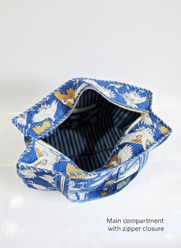 Bolso Tote Acolchado de Algodón para Mujer miniatura 3