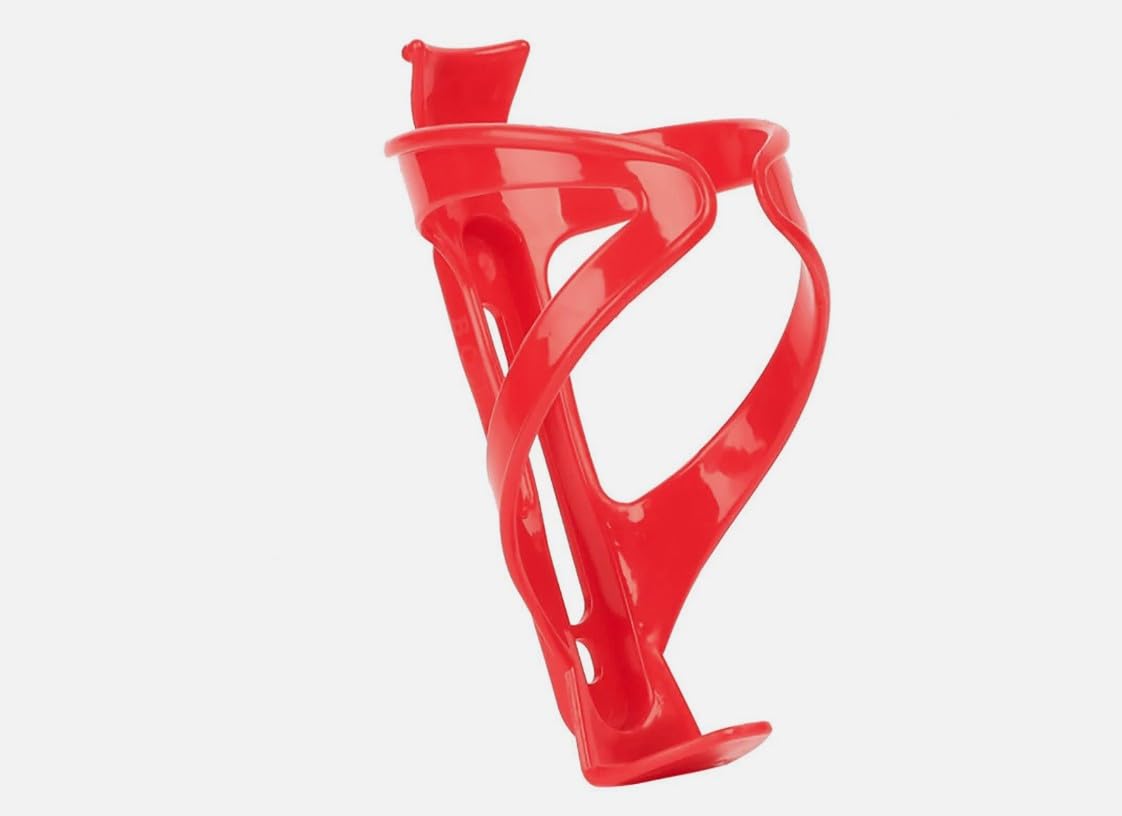 cyclingcolors 1 x Universal Adjustable Plastic Bicycle Water Bottle Cage for Road Bike City Mountain Bike Red
