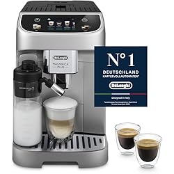 De'Longhi Magnifica Plus - fully automatic coffee machine 18 drinks Silver Black