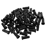 Mipcase 40 Stück Radfeder Stuhlrollen Rollenset für Stühle Computer Desk Accessoires Drehrollenhülse Lenkstangen-Einsatzhülse Fassungen für Büroporien Nachlaufhülse Bürozubehör Nylon Black