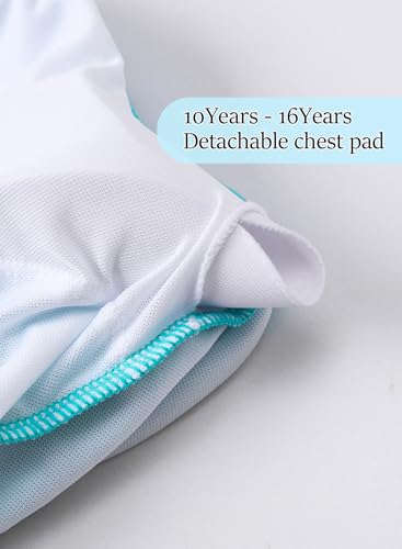 Image of One Piece Swimsuit for Girls 6-16 Years with Removable Chest Pad Quick Dry & Stretchy for Swim Team Beach