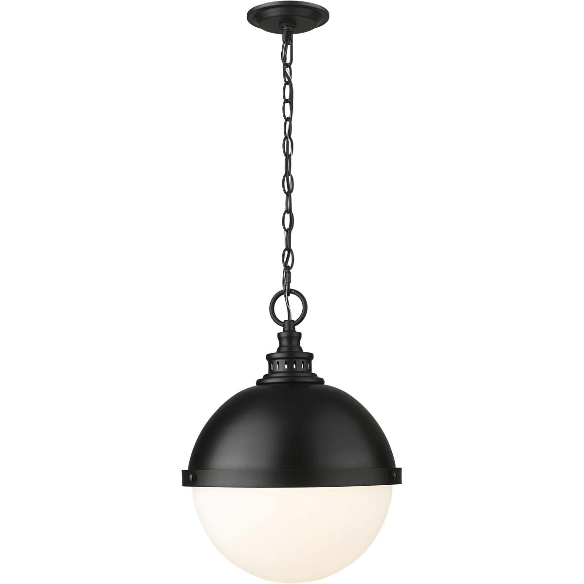 Z-Lite619P14-MB Peyton Pendant, 2-Light 120 Total Watts, Matte Black