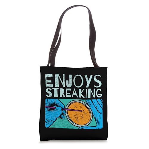 Bolso tipo tote con diseño divertido de microbiología: 'Enjoys Streaking For Microbiology' miniatura 1
