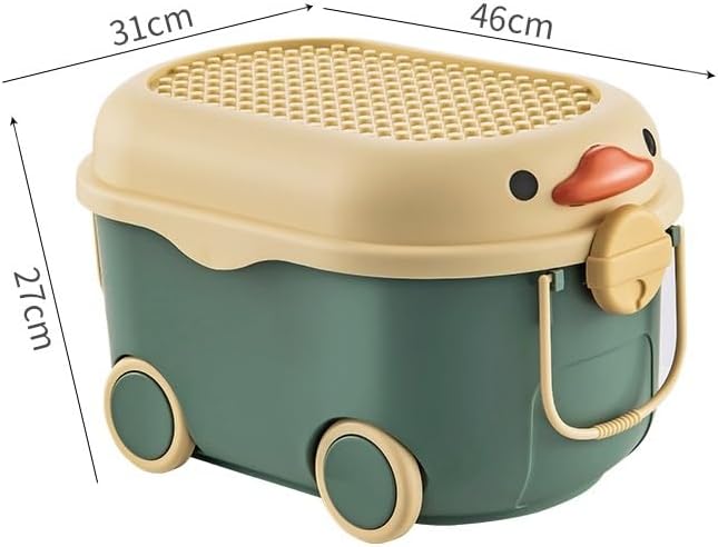 おもちゃ箱 収納 入園祝い プラスチックおもちゃ箱収納ホイール付き大型おもちゃ収納オーガナイザー Iid 収納ビンプレイルーム用 お