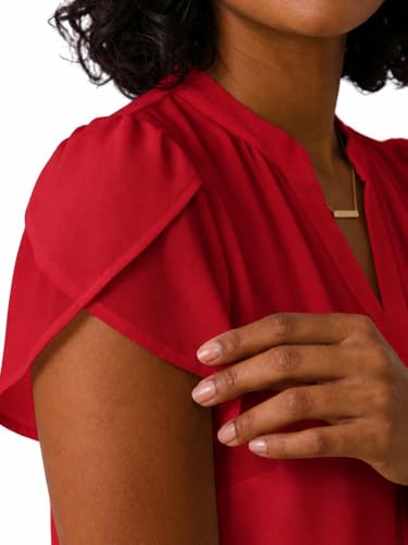 Image of Keiraa Women Blouse Half Sleeves Office Lady Shirt Women Tops