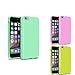 Insten 3 packs of Jelly TPU Cases : Mint Green / Light Pink / Yellow Compatible with Apple iPhone 6/ 6S (4.7")