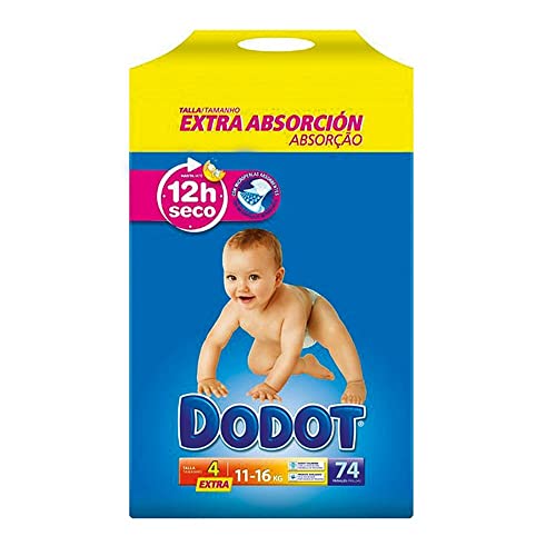 Dodot Extra Absorción Pañal Talla 4 De 9 a 15 kg. - 62 unidades