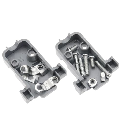 Adaptador COM RS232 DB9 macho con carcasa protectora para cable serie DIY 5
