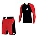 2BOLD Kids Rash Guard Set (US, Alpha, Large, Regular, Regular, Red)