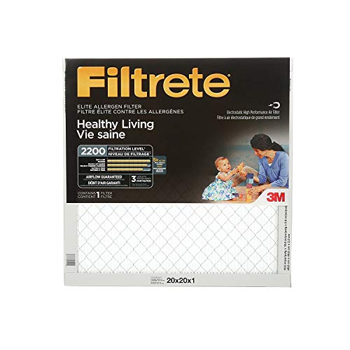 20x20x1 MPR 2200 Filtrete Elite Allergen Reduction Filter - Single