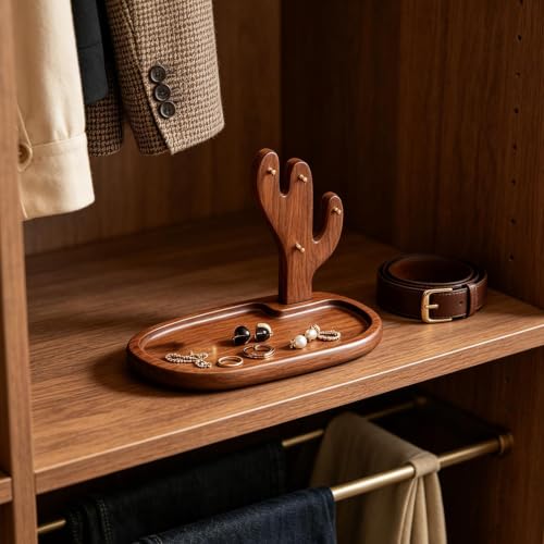 Râtelier décoratif en bois rustique pour ranger vos clés de bureau - 4