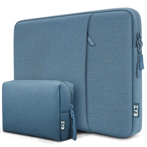ZYB Funda PC Portátil 14 Pulgadas,Funda Ordenador para MacBook Air 15 M4 M3 M2 2025-2023,14 Pulgadas Notebook Lenovo ThinkPad IdeaPad Chromebook ASUS/DELL/HP,Mac Pro 15,15'' Surface etc-Azul Neblina