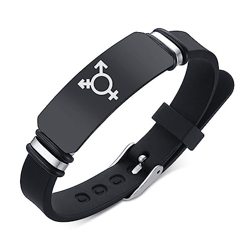 ForeverWill Pulsera transgénero ajustable de silicona trans orgullo género...