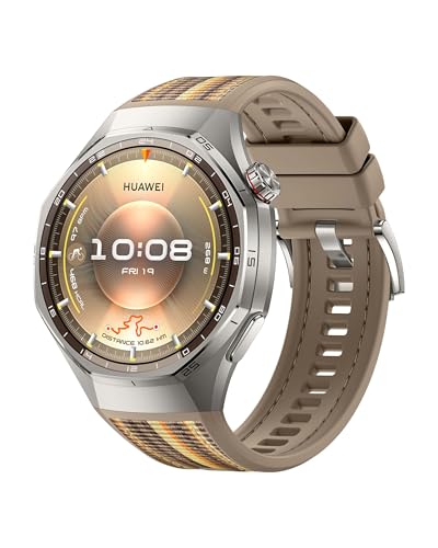 HUAWEI Watch GT 6 Pro 46mm GPS Smartwatch 1.47''AMOLED Pantalla Táctil, hasta 21 Días de Autonomía, Ciclismo Nivel Profesional, NFC, iOS Android Compatible, Análisis ECG, Monitoreo de Salud, Marrón