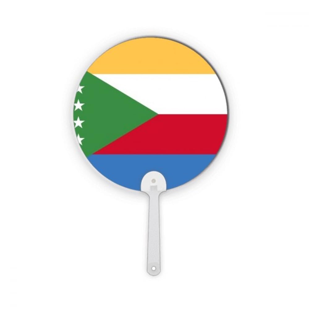 Drapeau des Comores plastique rond pour embellir votre décoration de table