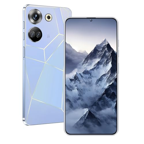 VIVAHHX Unlocked Phone C20 PRO Android Cell Phone 8GB+256GB 13MP+50MP Camera, 6800mAh Large Battery, Unique Appearance Design, 4G Dual SIM (White)