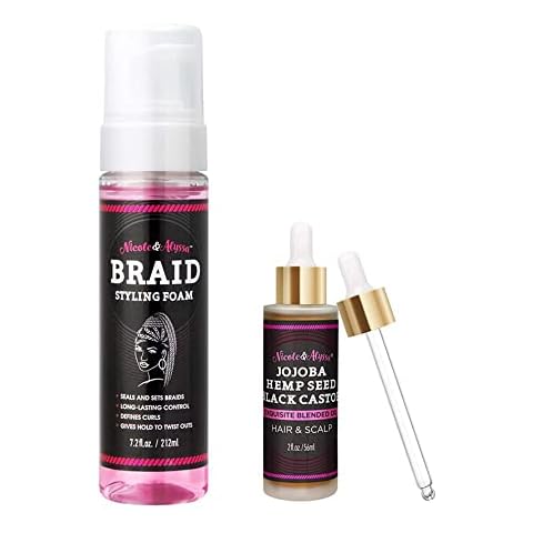 Nicole & Alyssa ] Braid Styling Foam & Hair and Scalp Oil Combo Cover