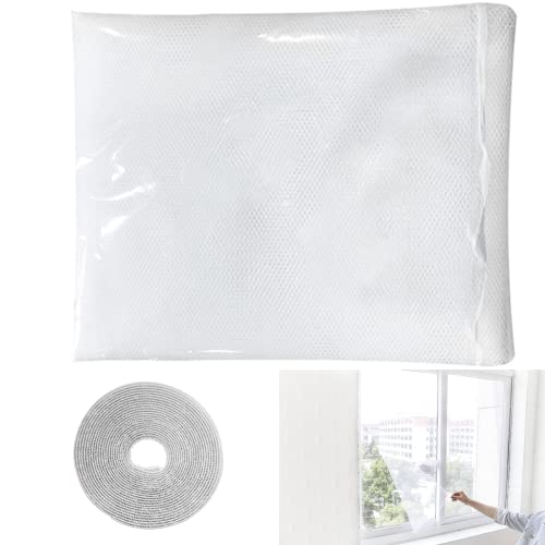 3 Paquetes Red Protección Antimosquitos Mosquitera Ventana Magnética Diy Mosquitera Ajustable Red Magnética Ventana Para Balcón Sala Estar Transpirable Malla Fina Velcro Fácil Instalación (1.3 * 1.5m) Cover