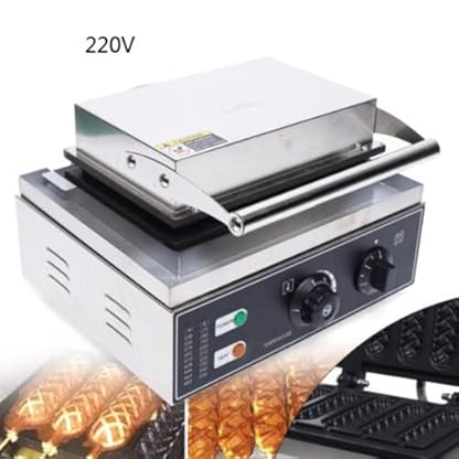 Konfiur 1500W Waffeleosen, Edelstahl Profi Waffeln Am Stiel Waffelsticks Corn Dogs, Waffeleisen für Waffeln Am Stiel Waffle Maker Backt 6 Waffeln/Hot Dogs in 5 Minuten – Bild 4