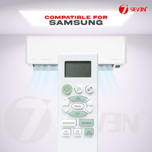 Image of 7SEVEN Compatible Samsung Ac Remote Original TP14068 DB93-08808B Model 58 of Split and Window Air Conditioner Suitable for 1 1.5 2 Ton Samsung ac - Match Exactly with Existing Model Remote Control