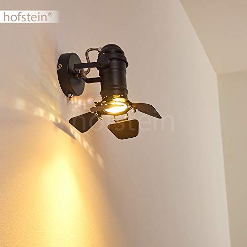 HOFSTEIN Wandleuchte Lichinga, verstellbare Wandlampe aus Metall in Schwarz, mit verstellbarem Strahler, 1-flammig, 1 x… – Bild 5