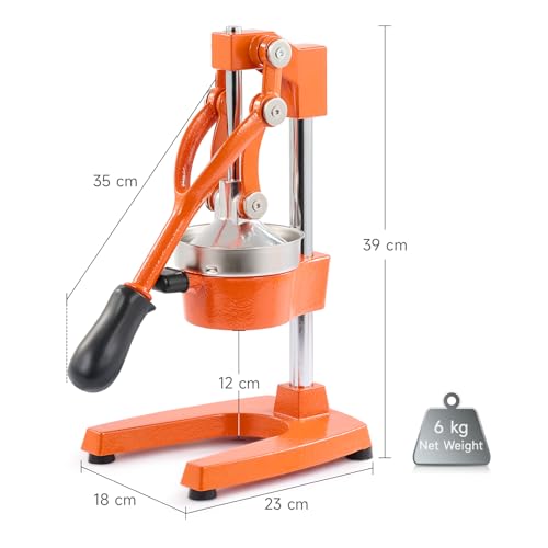 Image of CO-Z Commercial Grade Citrus Juicer Professional Hand Press Manual Fruit Juicer Metal Juice Squeezer Heavy Duty Orange Juicer Citrus Orange Lemon Lime Pomegranate