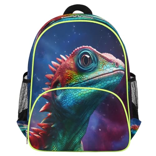 Sac à dos d'école design lézard pour amuser les enfants de la maternelle au voyage en famille