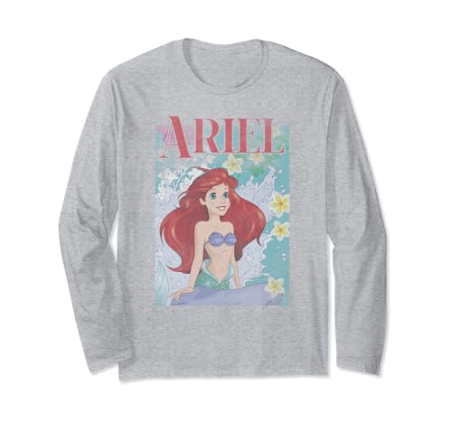 T-shirt Ariel La Petite Sirène cadeau idéal à manches longues pour anniversaire
