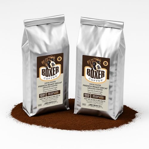Boxer Swiss Water Decaf Dark Roast Ground Coffee 2-Pack