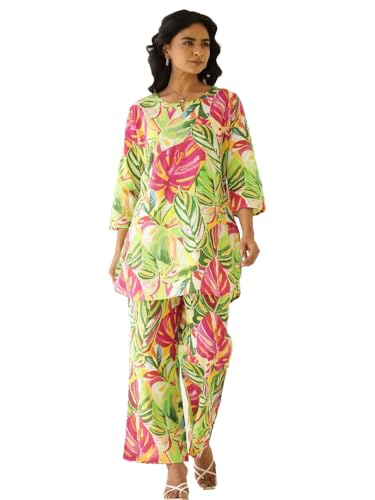 Image of Trendy Queen Co Ord Set | Casual Wear Pant Top Set | Fancy Co-Ord Set | Full Pair Set | Coord Sets for Women | Top Pant Set (SD817)