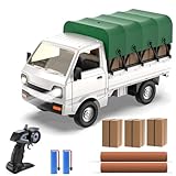 ラジコン トラック ラジコンRCカー カー 軽トラ モデル ミニラジコン 車おもちゃ 1/16スケール 操作時間60分 DIY可能 2.4GHz LEDライト付き 効果音 ドリフト機能 デモモード 入園祝い こども向け 子供 男の子 小学生 中学生 贈り物 おもちゃ 誕生日 入園 こどもの日 プレゼント 日本認証済み LD083-C2