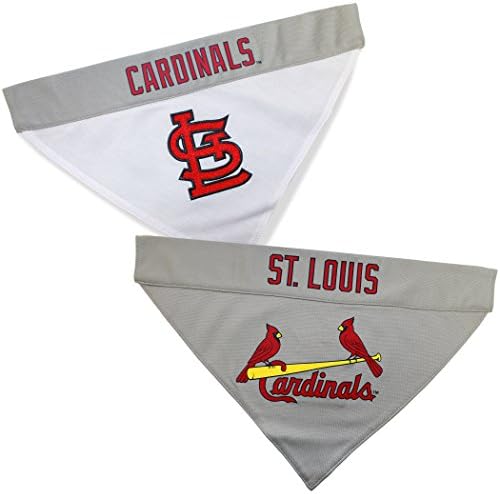 Pets First MLB ST. Louis Cardinals Reversible Bandana Size XX-Large for Dogs & Cats. 2 Sided Sports Bandana,Premium Embroidery Team Logo, All MLB Teams Available