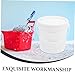 TIDTALEO 5pcs Heavy Duty Plastic Water Pail with Lids Design for Home Industry and Agriculture Use Food-Grade Material Portable with Handle