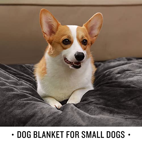 Waterproof Pet Blankets For Extra Large Dog Small Cat Blanket Washable For Couch, Car, Bed Sherpa Fleece Puppy Blanket Soft Plush Reversible Throw Furniture Protector Dark Brown Small（40" X 28"） #TOP1