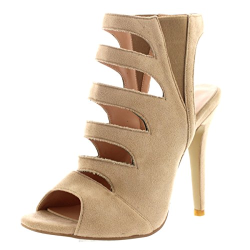 Stilettos gladiateur nude parfaits pour vos soirées et grands événements