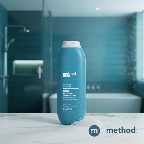 method men 2-in-1 Shampoo and Conditioner, Glacier + Granite, 14 fl oz - image 9