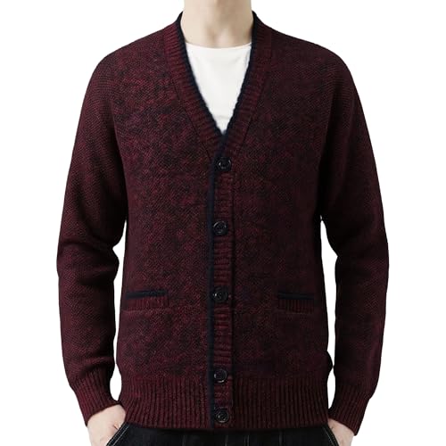 Gilet chaud en laine homme pour les soirées d'hiver au coin du feu