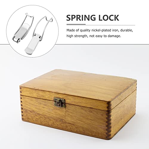 6pcs Serrures à Ressort Catch Box Locks pour Mallette Bois