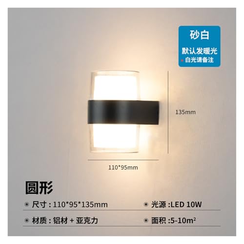 Lámpara de pared LED exterior aplique impermeable para pasillos 2