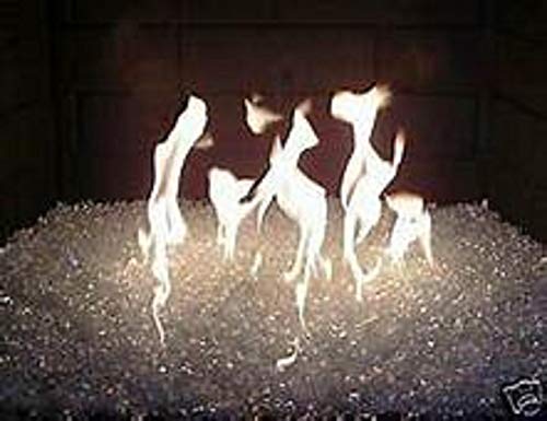 Hiland Reflective Fire Glass, 10 Lb, Gold #TOP4