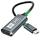 USB C auf HDMI, Type C auf HDMI 4K Adapter Thunderbolt 3/4 AUF USBC auf Hdmi Adapter Kompatibel mit iPhone 16Pro/16Pro Max/16/15, MacBook Pro/Air, iPadPro/Air, Galaxy S/Note, Dell XPS, Surface Pro